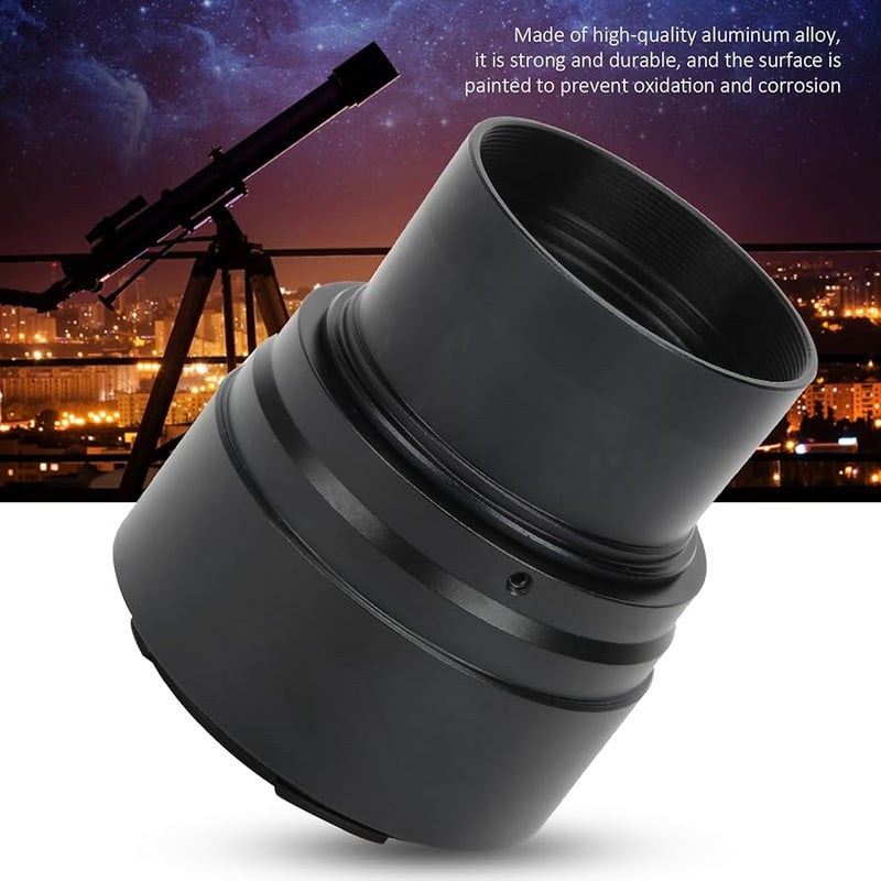 Universal 2 Inch Telescope Camera Adapter Kit Durable Aluminum Alloy Mount Converter Black - Image 5